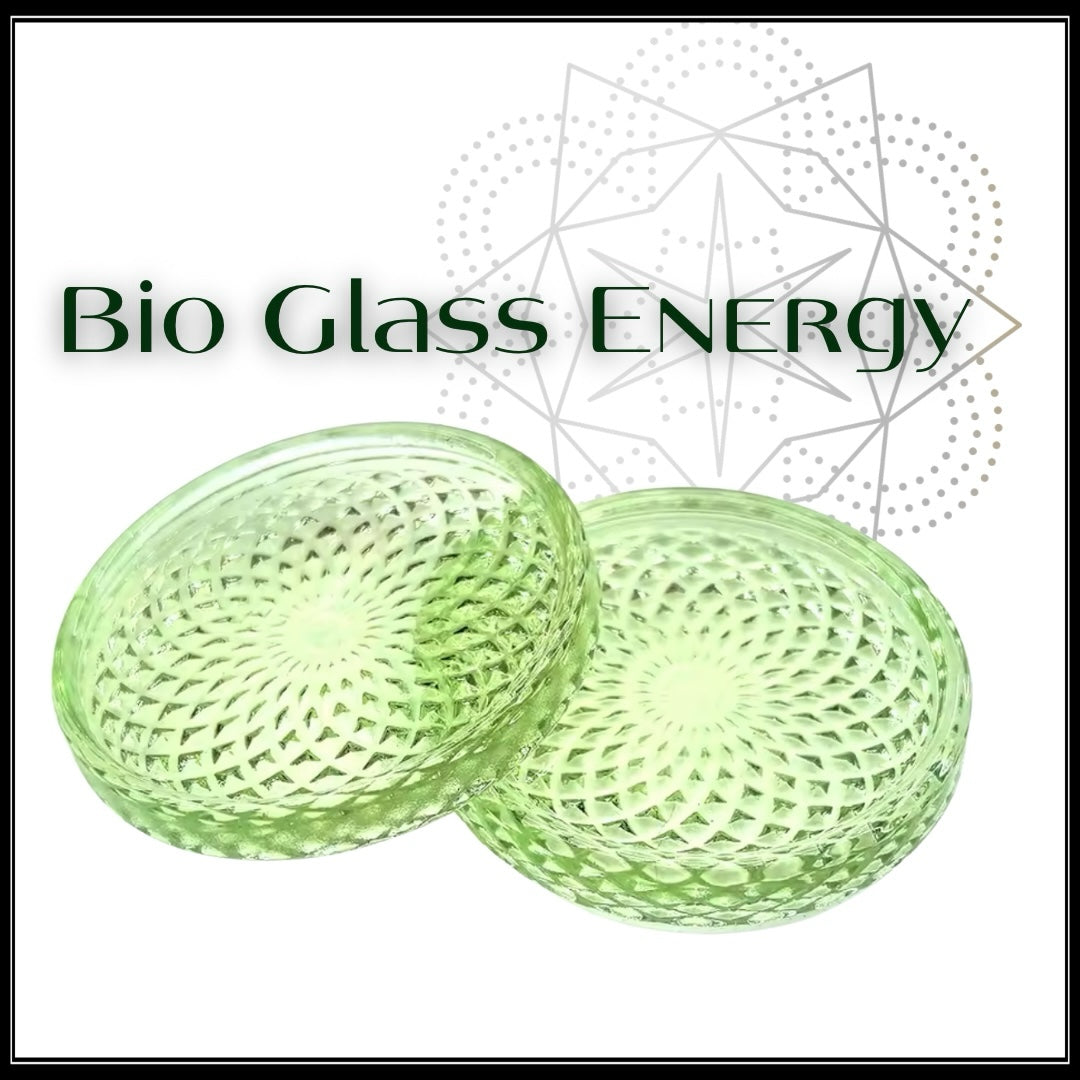 דיסק אנרגטי Bio Glass לטעינה ואיזון אנרגטי של מים והסביבה