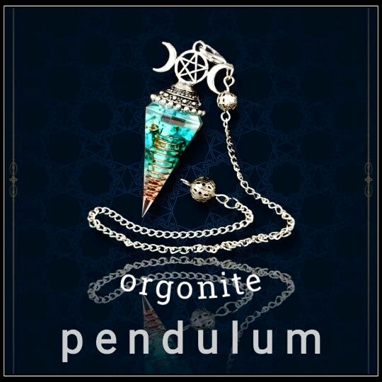 מטוטלת אורגונייט 3 ירח - 3 moons pendulum orgonite