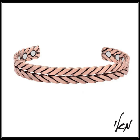 צמיד נחושת בשילוב מגנטיים-copper bracelet