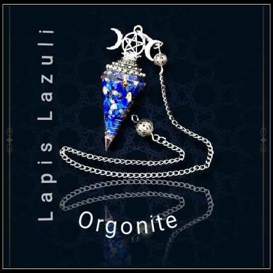 מטוטלת אורגונייט 3 ירח - 3 moons pendulum orgonite