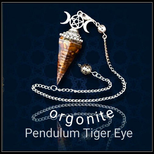 מטוטלת אורגונייט 3 ירח - 3 moons pendulum orgonite