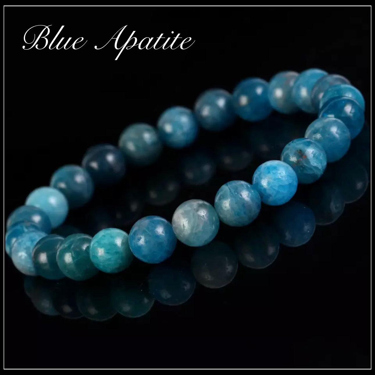 Blue Apatite Stone Bracelet- צמיד אפטייט כחולה