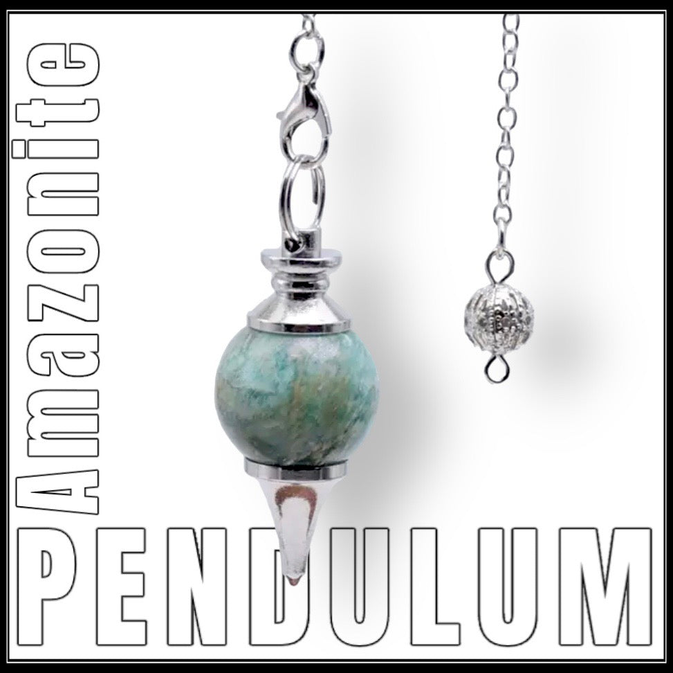 מטוטלת אבן חן אמזונייט - Amazonite pendulum