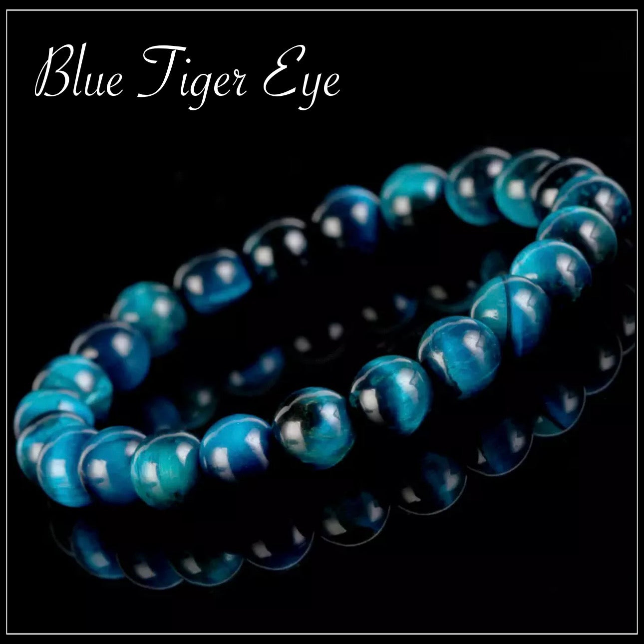 צמיד טייגר איי כחול - Blue Tiger Eye Bracelet