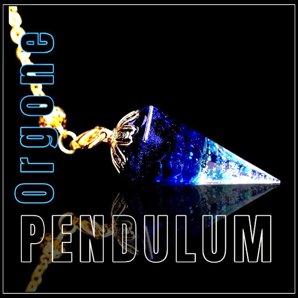 מטוטלת אורגונייט כחולה-blue pendulum orgone