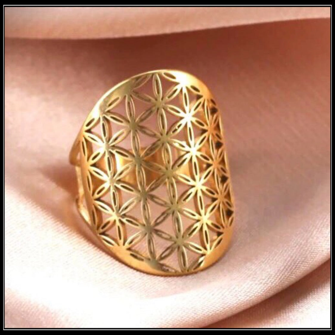 Flower of life ring - טבעת פרח החיים