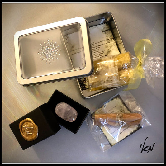 מארז אבן רוז קווארץ / נרות/ קינמון_pack of love