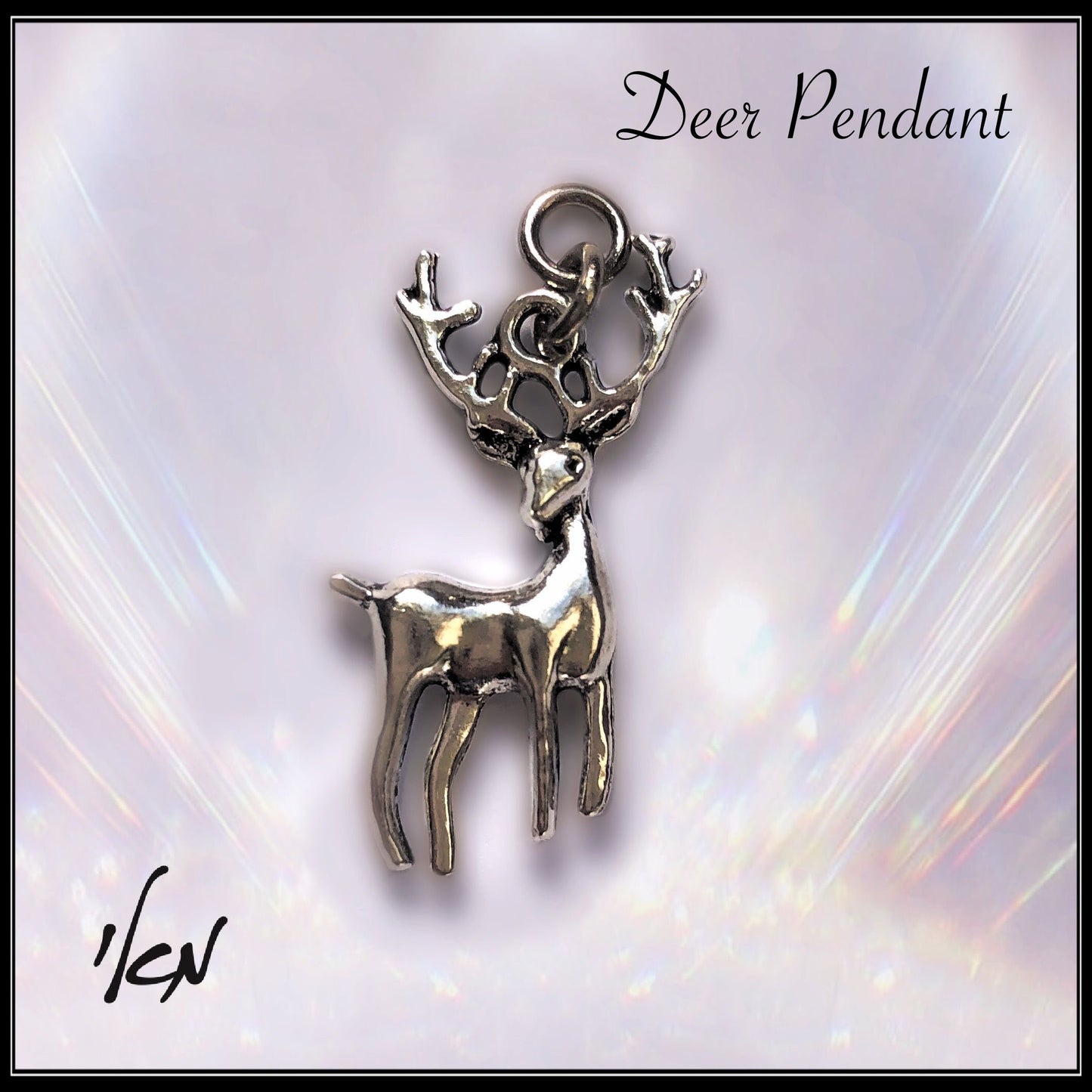 תליון צבי כסף - Deer pendant