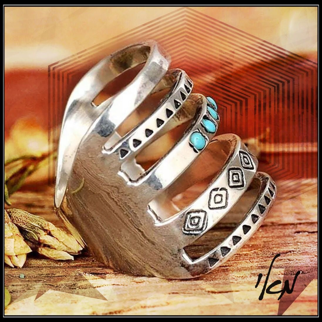 - turquoise ring - טבעת אבן חן טורקיז