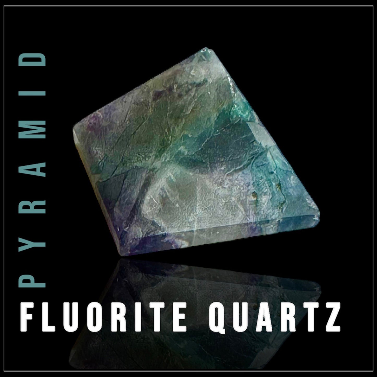 אבן פלואוריט-פירמידה - Fluorite pyramid stone