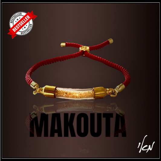 צמיד מתכוון צינור מסקוטה זהב- Maskouta gold bracelet
