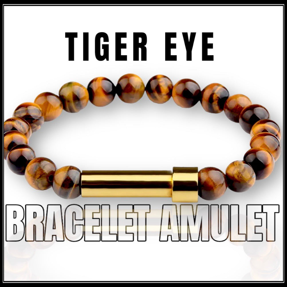 צמיד קמע להגנה טייגר איי-bracelet amulet Tiger eye