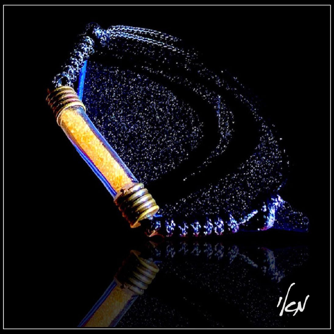 צמיד עור מסקוטה זהב - Gold Maskouta Leather Bracelet