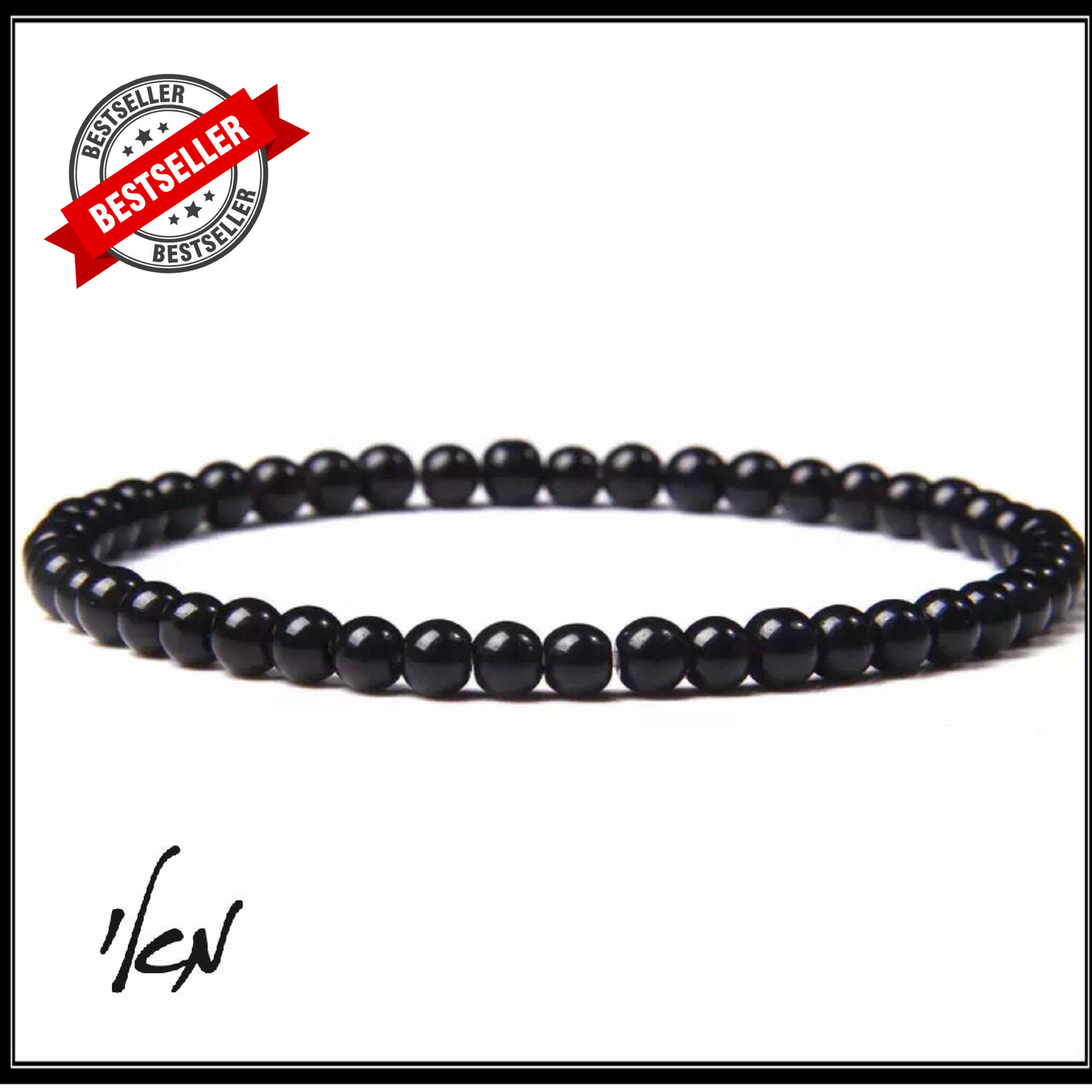 צמיד אוניקס שחור -Black Onyx Bracelet
