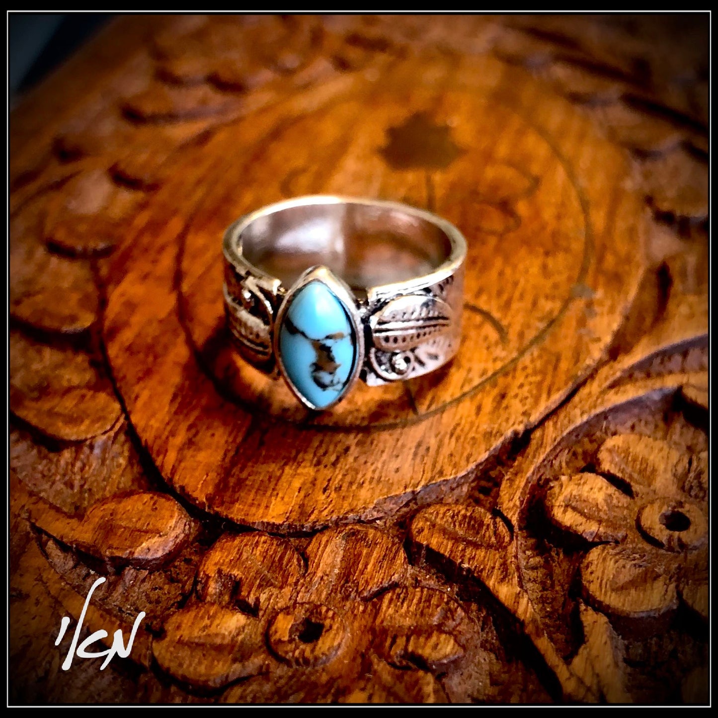 - ring turquoise - טבעת אבן טורקיז