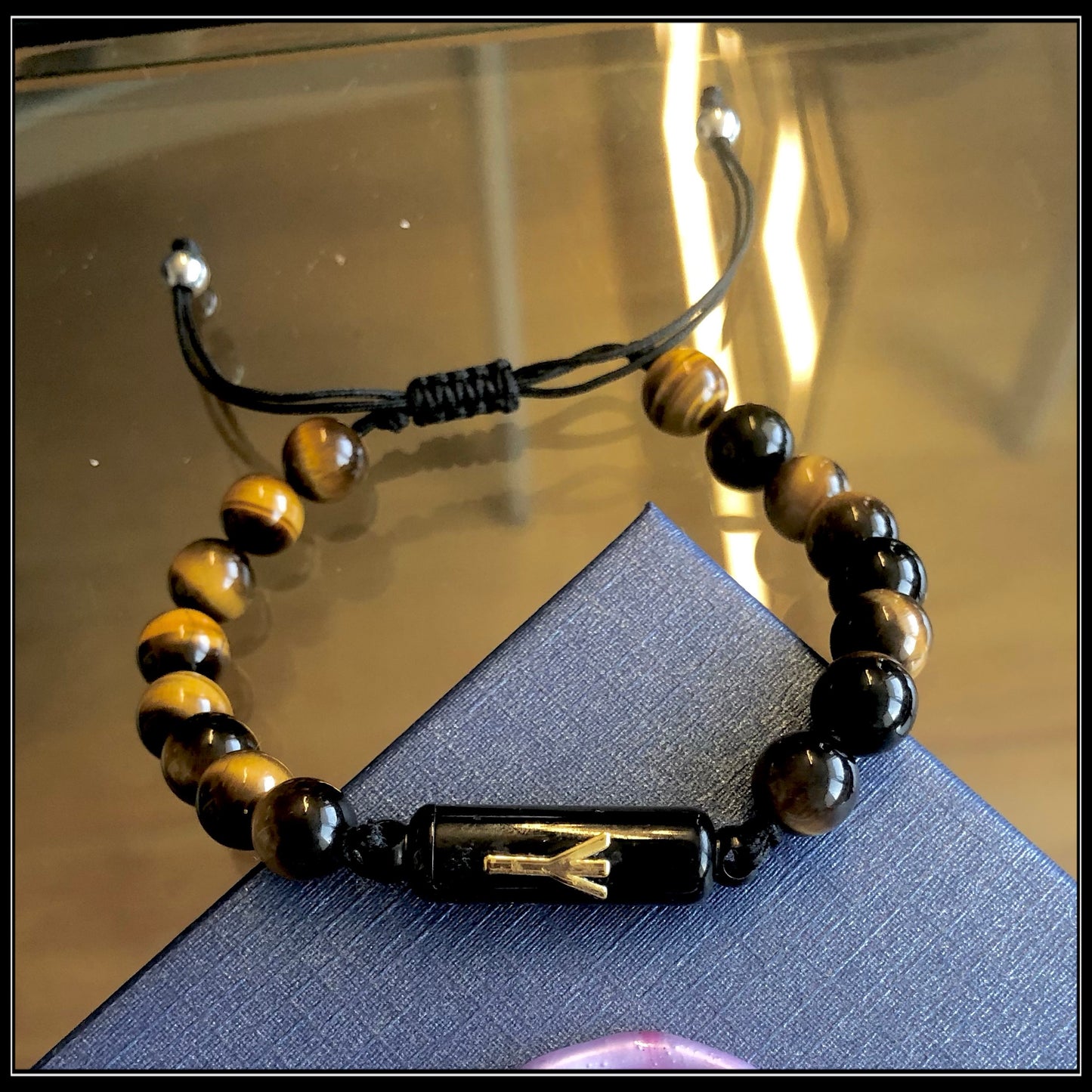 צמיד קמע טייגר איי להגנה - "Tiger Eye Bracelet for Protection"